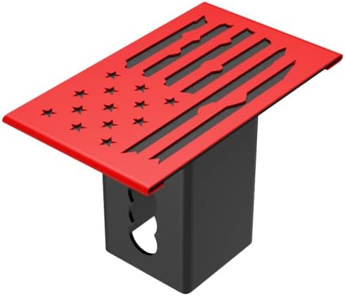 Heavy Duty Hollow Out American Flag Metal Trailer Hitch Cover - Image 2