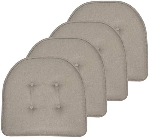 Sweet Home Collection Chair Cushion Memory Foam Pads Tufted Slip Non Skid by SweetHomeCollection