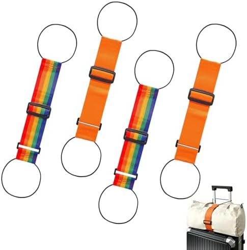 4 Pack Multi Use Strong Adjustable Luggage Connector Straps by Unknown