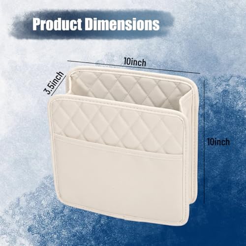 Car Seat Back Organizer, Leather Automotive Backseat Hanging Storage Pocket - Image 2
