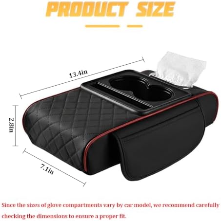 Zpana 4 in 1 Car Center Console Armrest Pillow, Memory Foam - Image 2