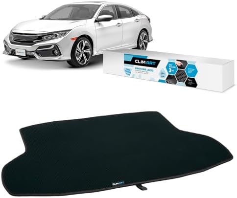 CLIM ART Cargo Liner for Honda Civic 2016-2021 Sedan Custom Fit Trunk Mat by CLIMART