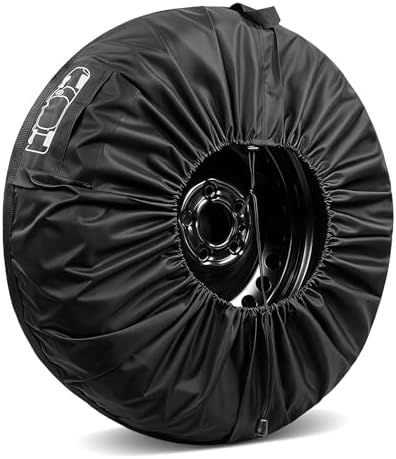 1 PC Car Spare Tire Cover, 210T Oxford Cloth Car Tire Protector, Dustproof by Unknown