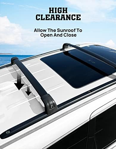 300lb Roof Rack Cross Bars Fit for 2011-2022 Jeep Grand Cherokee - Image 6