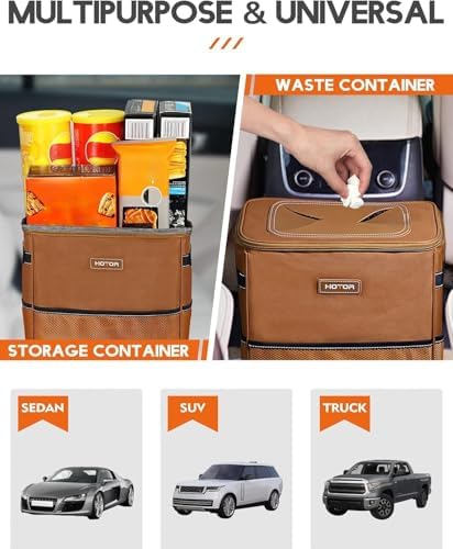 HOTOR Car Trash Can, Leakproof Car Organizer - Image 7