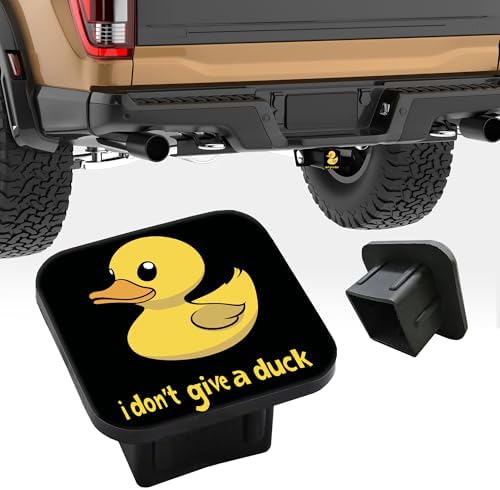 Funny Duck Trailer Hitch Cover I Don't Give a Duck Square 2 Inch Receiver Tube - Image 5