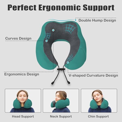 Travel Pillow, Memory Foam Neck Pillow - Image 4