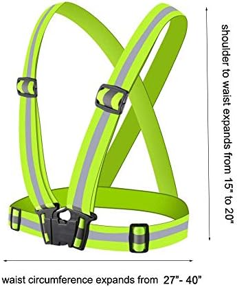 Chiwo Reflective Vest Running Gear 2Pack, High Visibility Safety Vest - Image 2