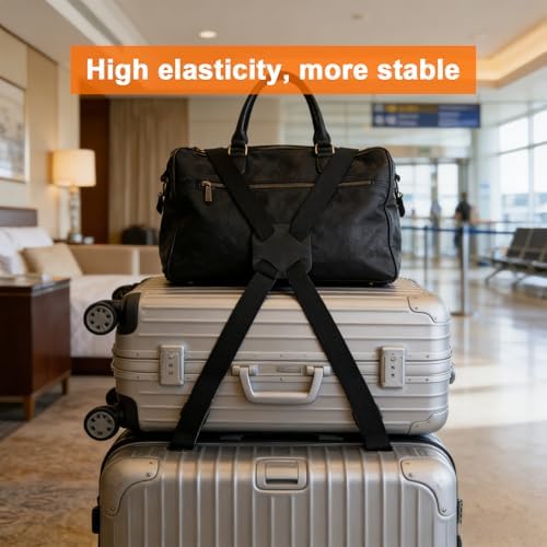 3 Pack Luggage Straps Bungee Cords, Secure Belt - Image 3
