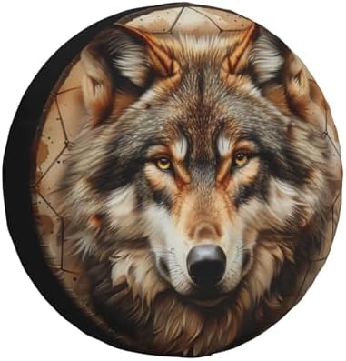 Spare Tire Cover Wolf Wheel Tire Cover Waterproof Sun Protection Universal Fit by Unknown