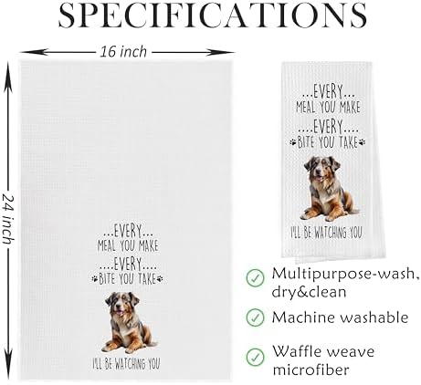 Gqtt Australian Shepherd Dish Towels Set - Image 2