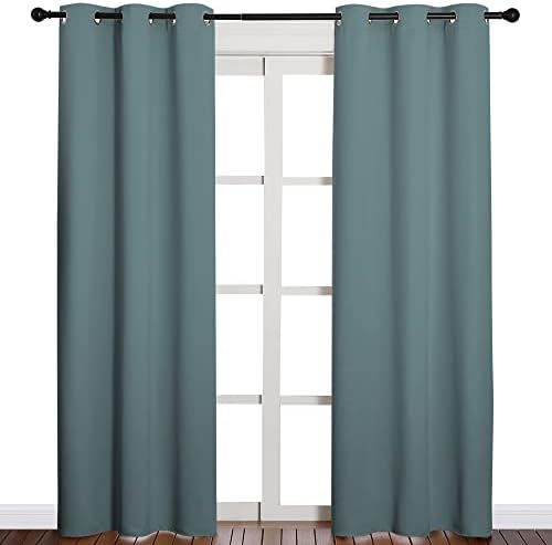 NICETOWN Greyish Blue Blackout Curtains - Image 2