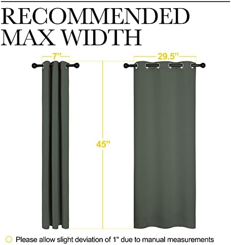 NICETOWN Dark Mallard Blackout Curtains - Image 7