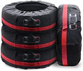 4PCS Tire Cover, Seasonal Tire Totes, Polyester Wheel Tires Storage Bags by Geloo