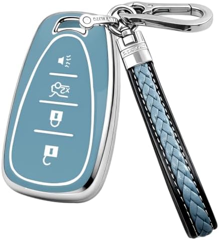 for Chevy Key Fob Cover with Keychain Soft TPU Key Shell Key Case Compatible by Yonmcfn
