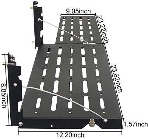 Hooke Road Wrangler JK Tailgate Table Camping Cargo Shelf Storage Rack - Image 2