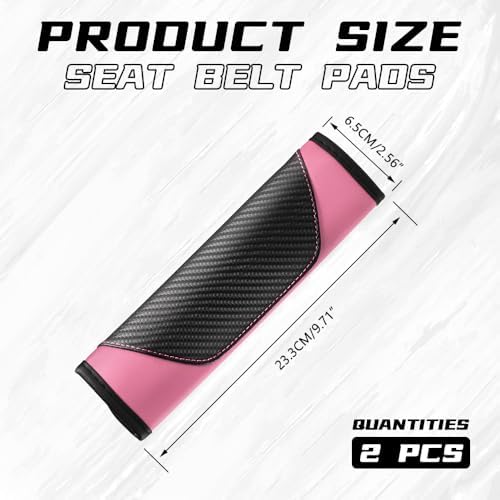 2PCS Car Seat Belt Cover Pads, Seatbelt Shoulder Cushion - Image 2