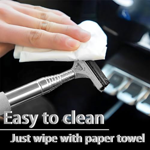 8sanlione 38.6 Inch Telescopic Side Mirror Glass Squeegee - Image 2
