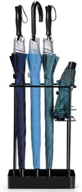 Metal Umbrella Stand, Rectangle Free Standing Holder by Mezchi