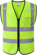 Hi Vis Reflective Safety Vest for Men Women by Kazsaifo