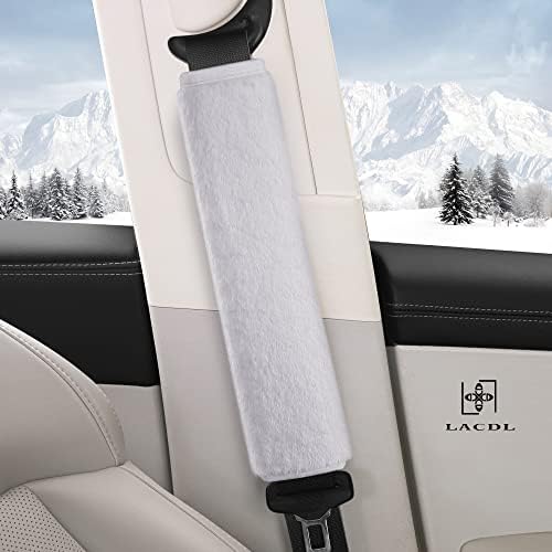 LACDL Extra Long Seatbelt Cover Super Soft Furry - Image 2