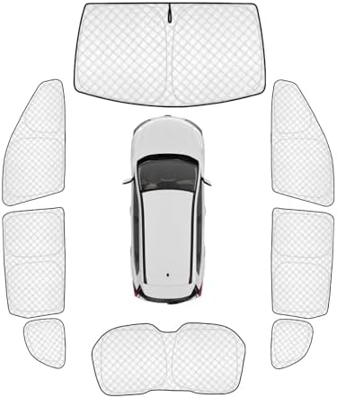 KMF 8pcs Thicken Sun Shades for Nissan Rogue 2014-2020 Accessories, Full Car by KMF