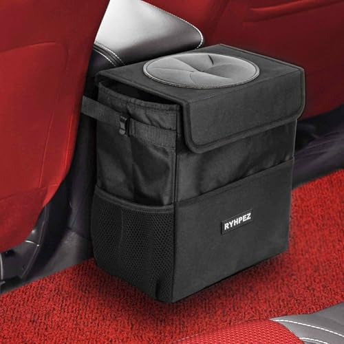 Ryhpez Car Trash Can with Lid by Ryhpez