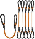 8 Pack 36" Carabiner Bungee Cords Heavy Duty Outdoor, 190 Lb Break Strength by LuckyStraps