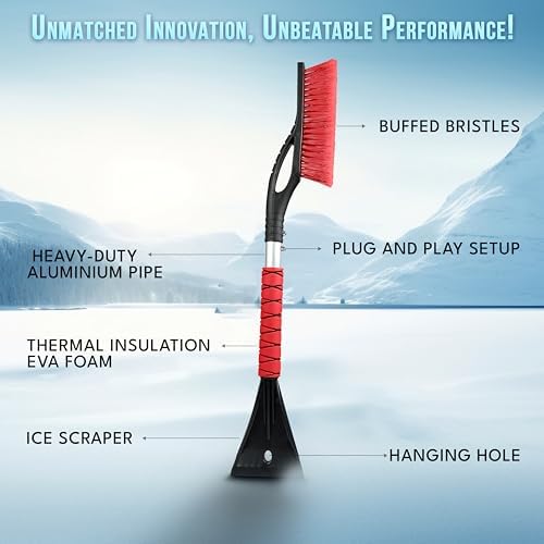 EcoNour 27" Snow Brush & Ice Scraper - Image 4