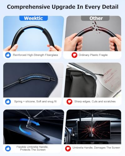 Weektic Custom Windshield Sun Shade Umbrella - Image 5