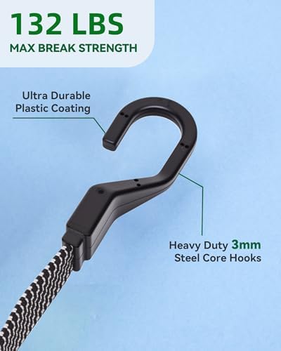 60" Flat Adjustable Bungee Cords - Image 4