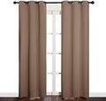 NICETOWN Window Drapes Blackout Curtains, 1 Pair, 34 by 84-inch, Cappuccino by NICETOWN