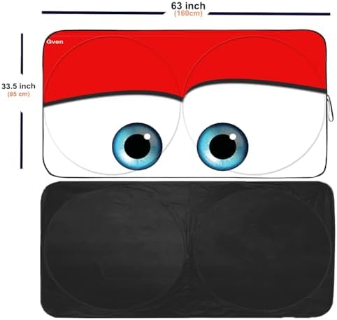 GVEN Windshield Sun Shades Car Sun Shade Protector Blocks UV Rays - Image 2