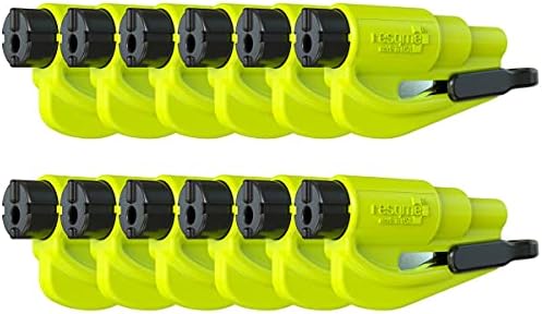 resqme The Original Emergency Keychain Car Escape Tool, 2-in-1 Seatbelt Cutter by resqmeInc