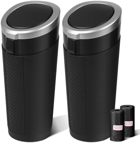 Car Trash Can Bin with Lid by Unknown
