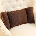 Queekay Fleece Lumbar Support Pillow 3 Section Back Pillow by Queekay