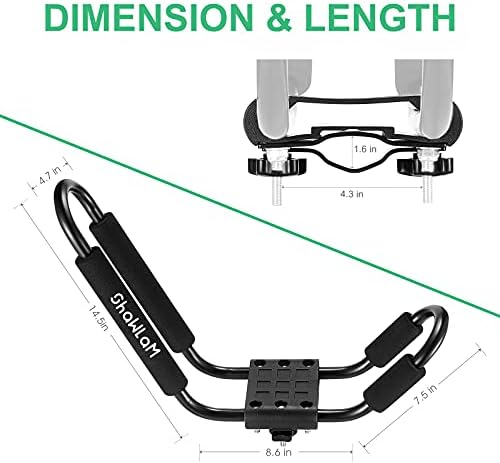 J-Bar Kayak Roof Rack, Universal Kayak Racks - Image 2
