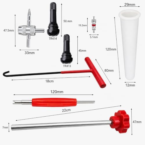 31PCS Quick Change Tire Valve Core Tool Kit, Replace Valve Stem Without - Image 2