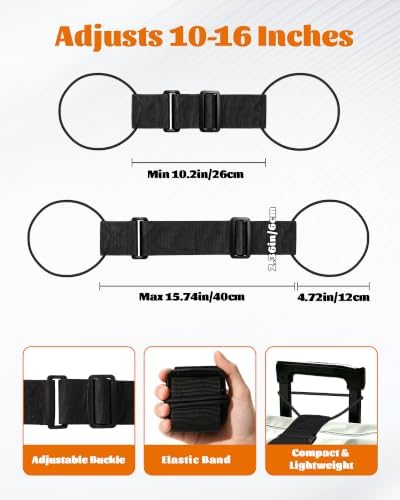 4-Pack Strong Adjustable Luggage Connector Straps - Image 2