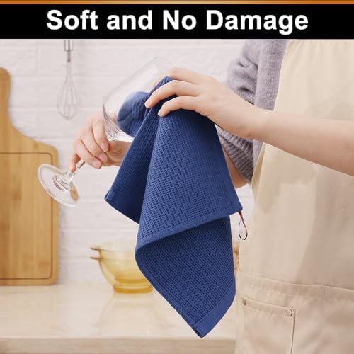 Homaxy 100% Cotton Waffle Weave Dish Cloths, 24 Pack - Image 5