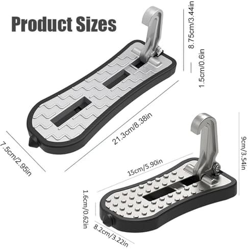 1Pc Car Foot Pegs Roof Rack SUV Door Folding Extended Feet Pedals Luggage Steps - Image 2
