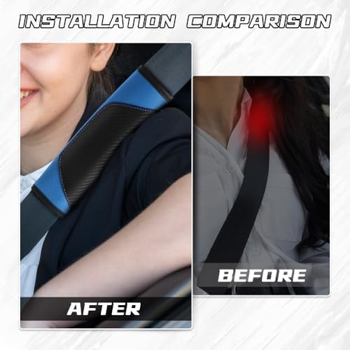 2PCS Car Seat Belt Cover Pads, Seatbelt Shoulder Cushion - Image 5