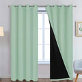 Yakamok Light Sage 100% Blackout Curtains 84 Inches Long 52" Wide, 2 Panels by Yakamok