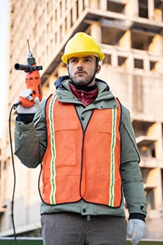 Dazonity High Visibility Reflective Safety Vest, Durable Mesh, High Visibility - Image 2
