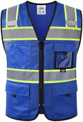 JKSafety Safety Vest for Men Women Hi Vis Relfective Vest by JKSafety