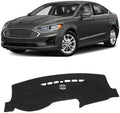 KUST Black Dash Cover for 2013-2020 Ford Fusion Non-Slip Dashboard Cover by KUST