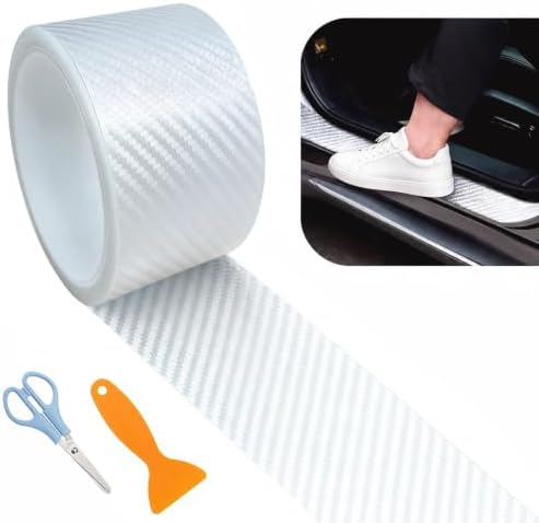 3D Carbon Fiber Clear Car Door Edge Protector, Anti-Collision Door Sill Guard by AACGIN