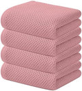 Kitinjoy 100% Cotton Waffle 4-Pack Kitchen Towels, Dried Roses by Kitinjoy