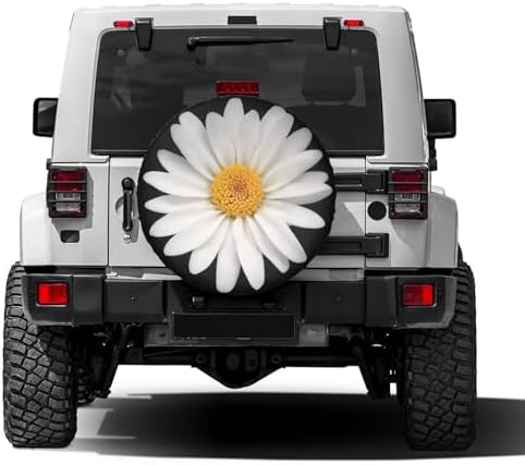 Delerain Spare Tire Cover Daisy Wheel Covers Waterproof Dust-Proof UV Sun - Image 2
