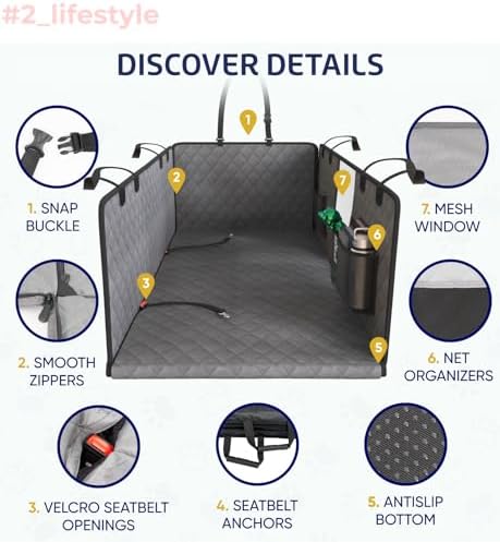 KATZIELA Extended Back CAR SEAT Cover - Image 5